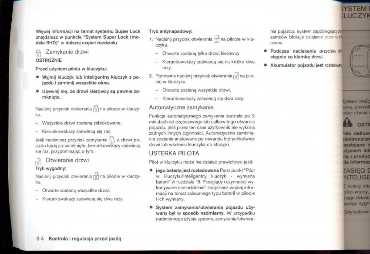 Nissan Qashqai I 1 instrukcja obslugi / page 85