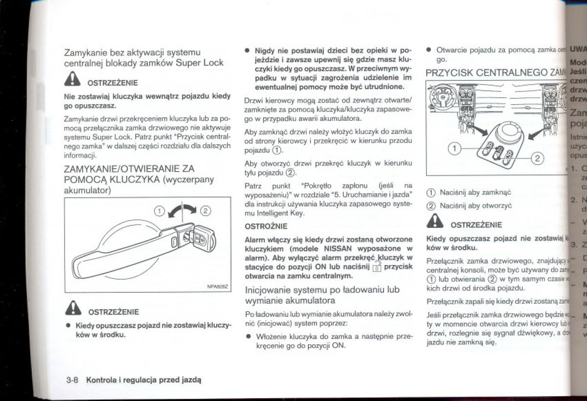 Nissan Qashqai I 1 instrukcja obslugi / page 89