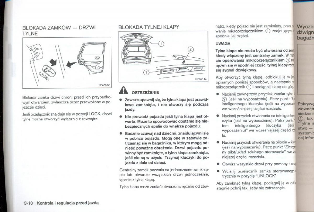 Nissan Qashqai I 1 instrukcja obslugi / page 91