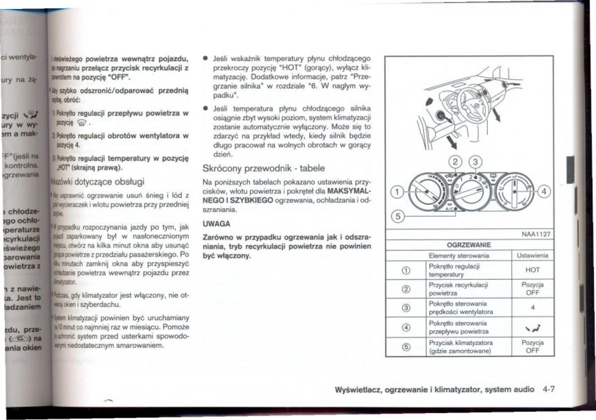 Nissan Qashqai I 1 instrukcja obslugi / page 105