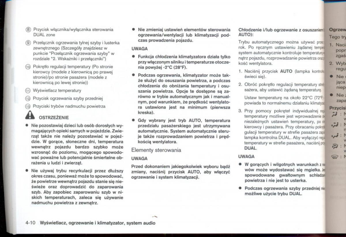 Nissan Qashqai I 1 instrukcja obslugi / page 108