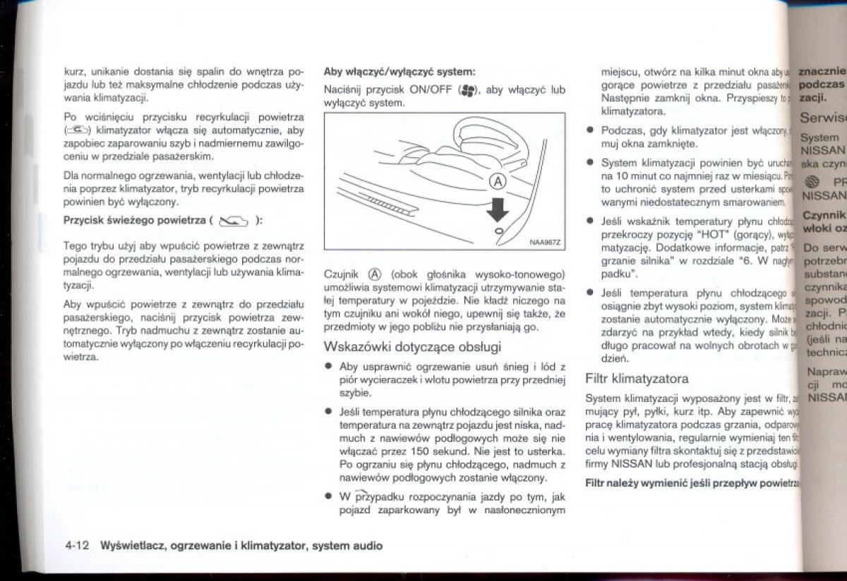 Nissan Qashqai I 1 instrukcja obslugi / page 110