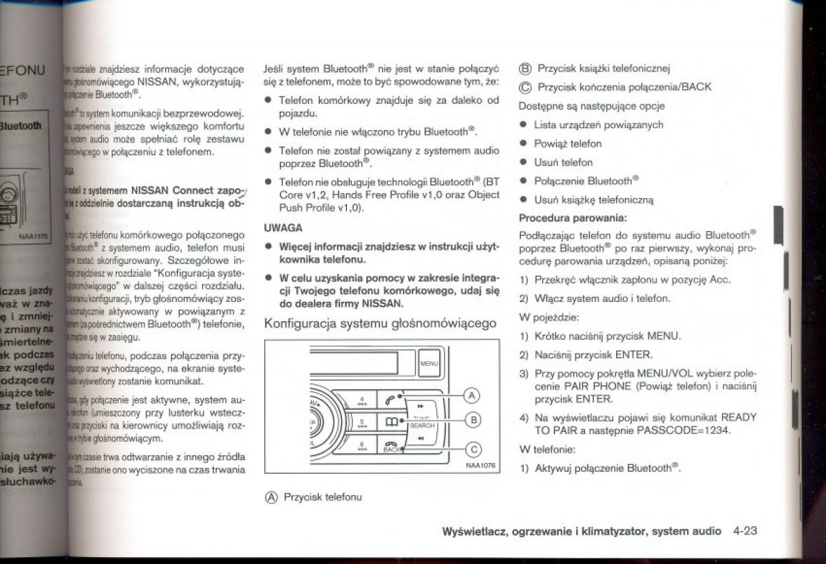 Nissan Qashqai I 1 instrukcja obslugi / page 121