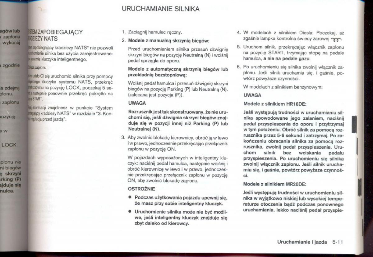 Nissan Qashqai I 1 instrukcja obslugi / page 142