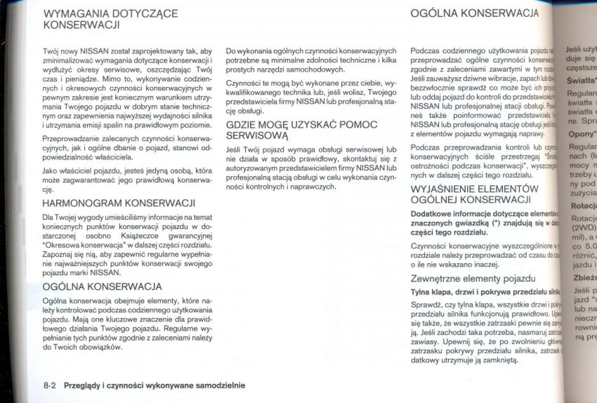 Nissan Qashqai I 1 instrukcja obslugi / page 190