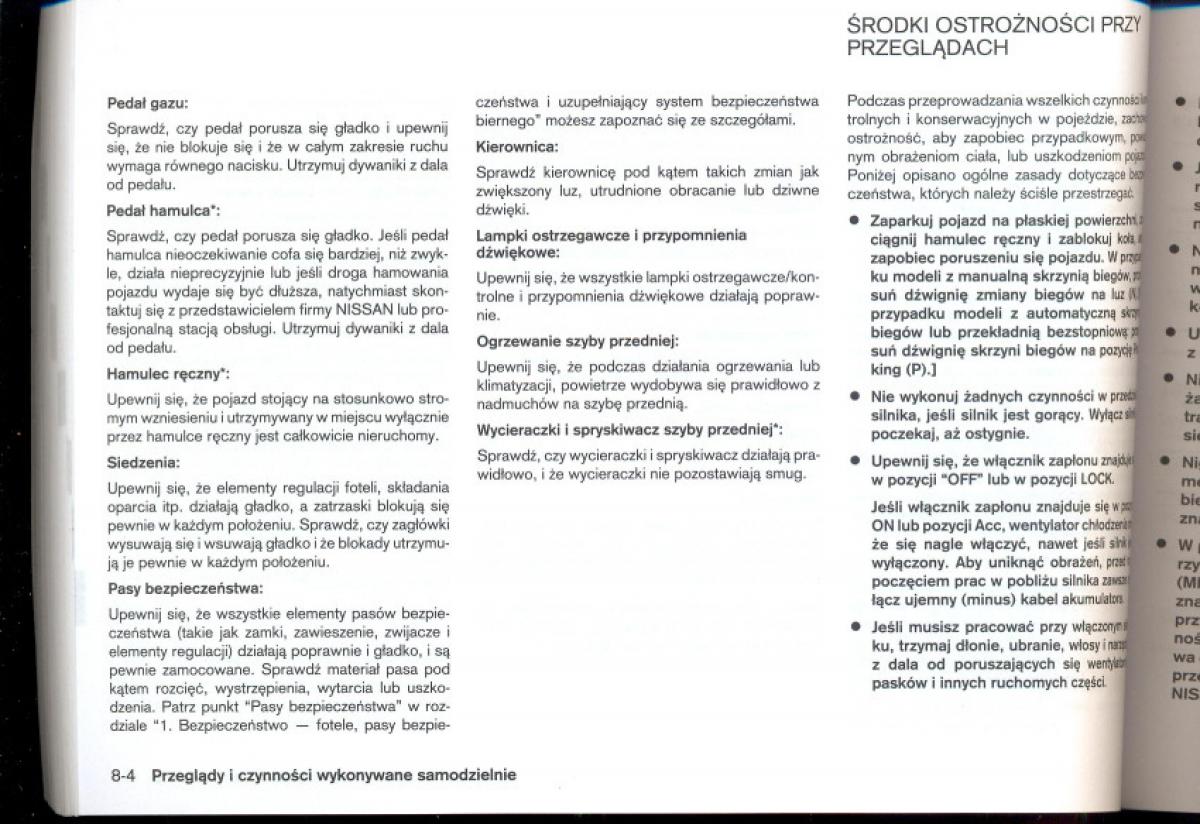 Nissan Qashqai I 1 instrukcja obslugi / page 192