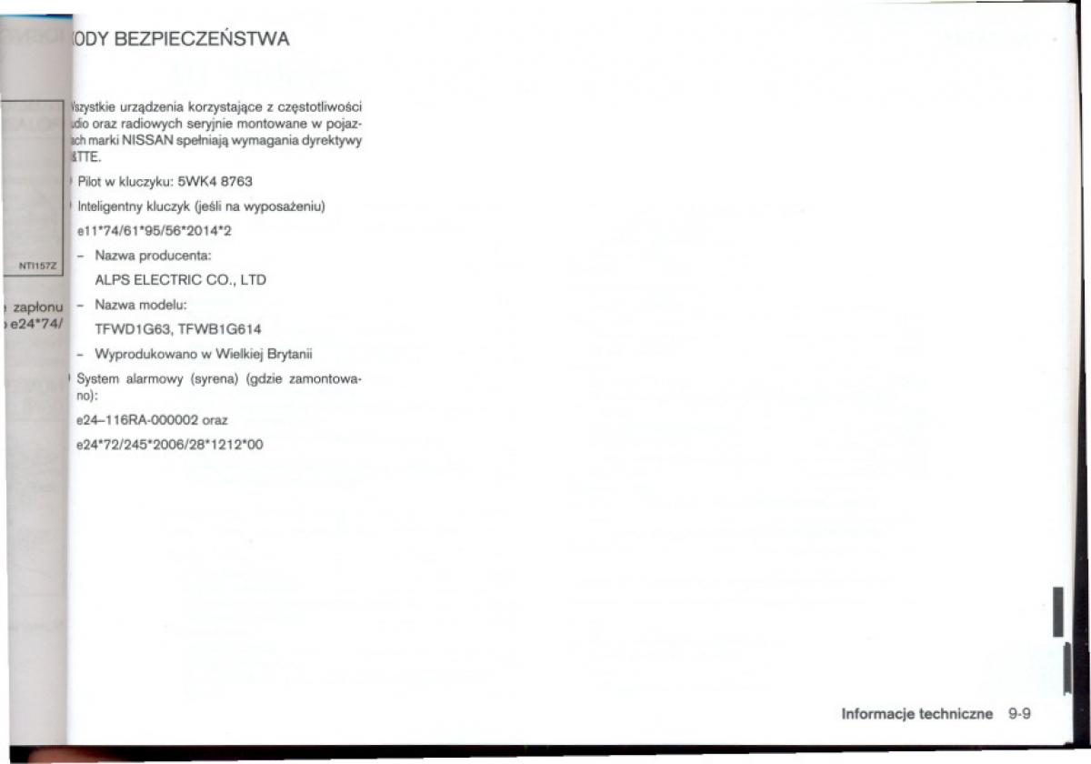 Nissan Qashqai I 1 instrukcja obslugi / page 249