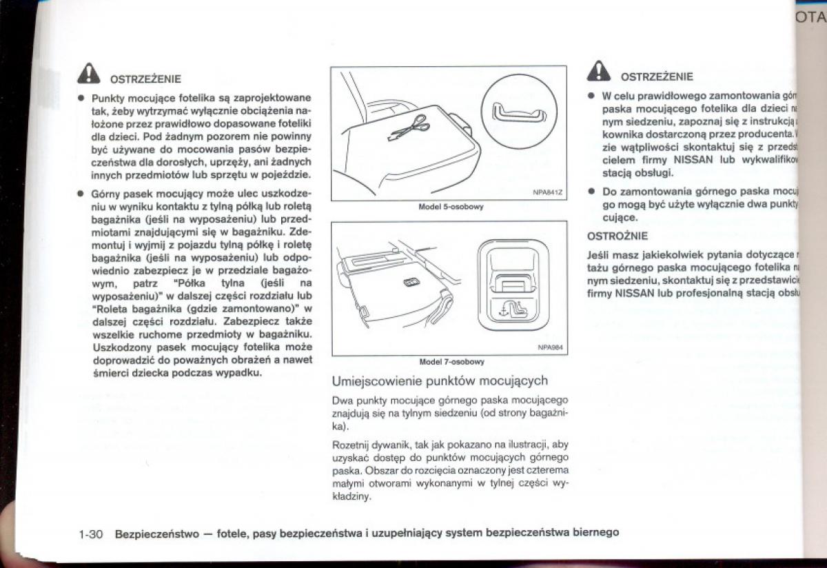 Nissan Qashqai I 1 instrukcja obslugi / page 45