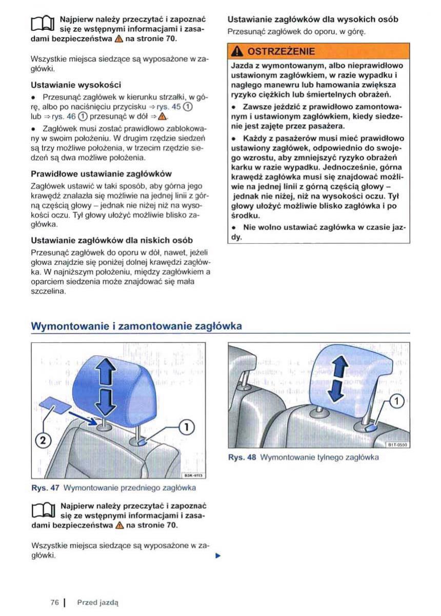 VW Sharan II 2 instrukcja obslugi / page 78