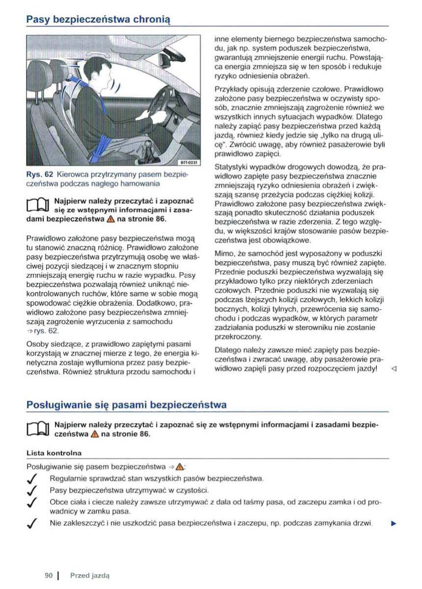 VW Sharan II 2 instrukcja obslugi / page 92