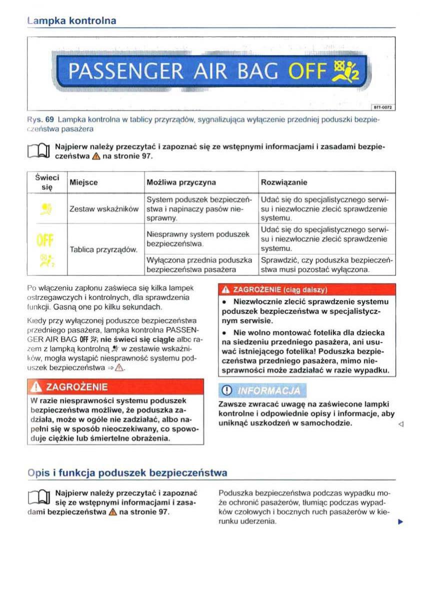 VW Sharan II 2 instrukcja obslugi / page 101