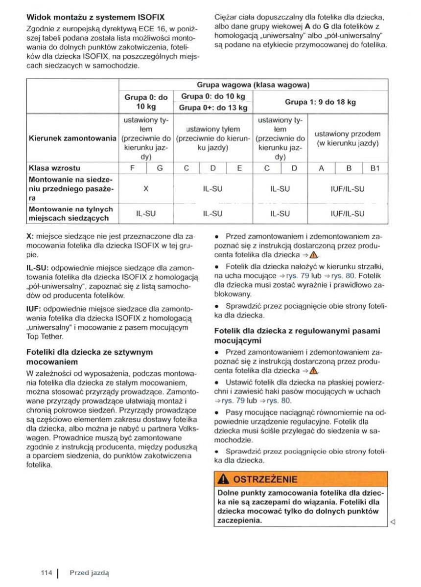 VW Sharan II 2 instrukcja obslugi / page 116