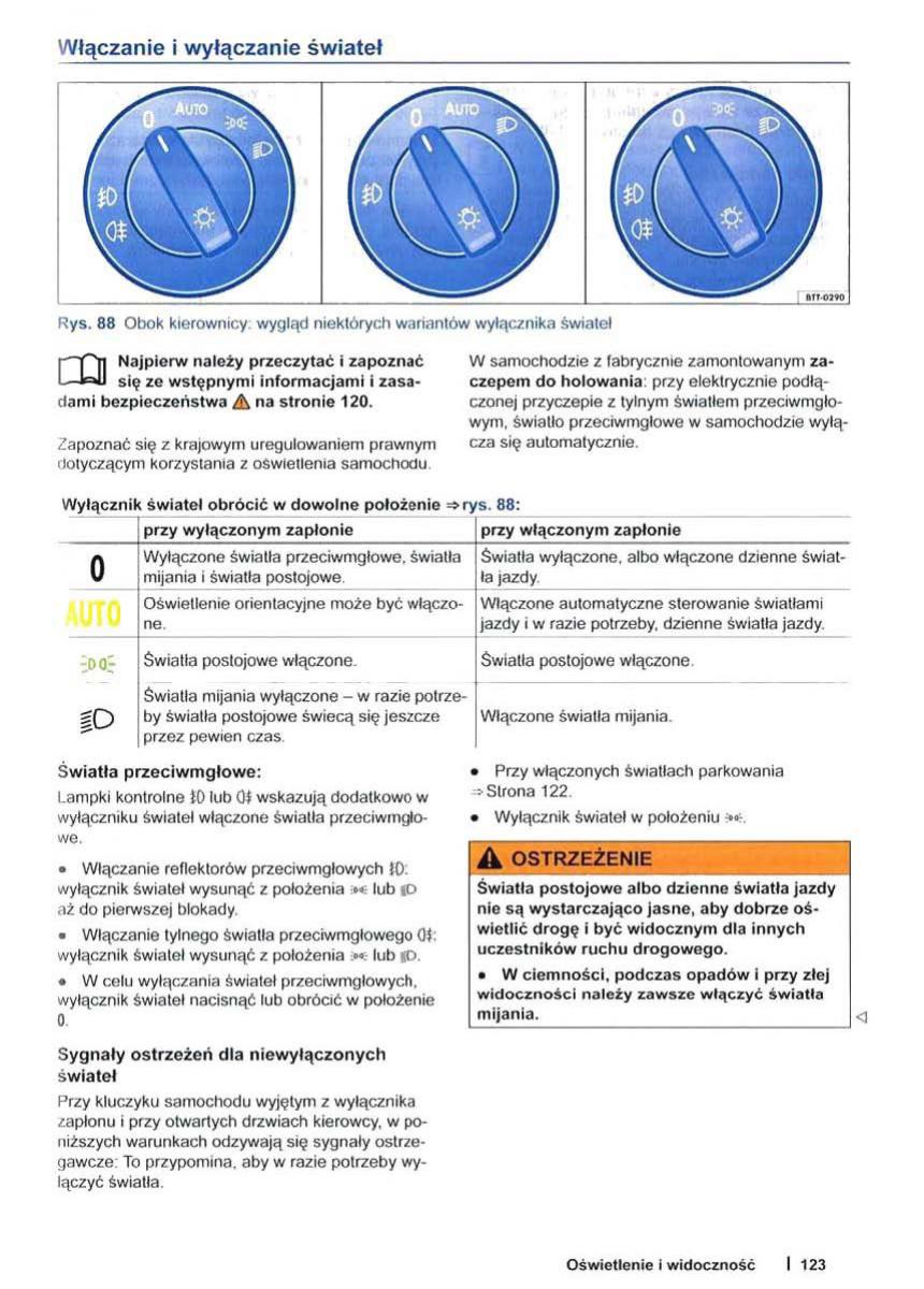 VW Sharan II 2 instrukcja obslugi / page 125