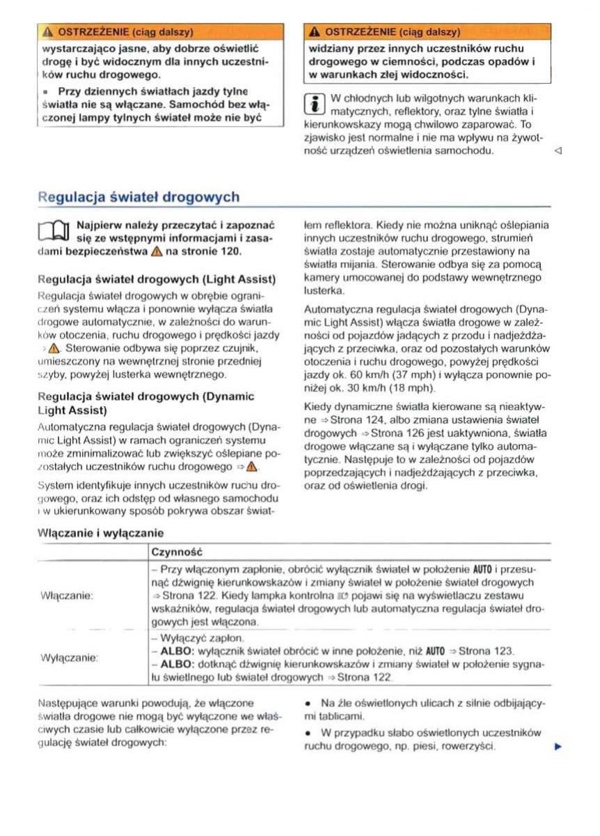 VW Sharan II 2 instrukcja obslugi / page 127