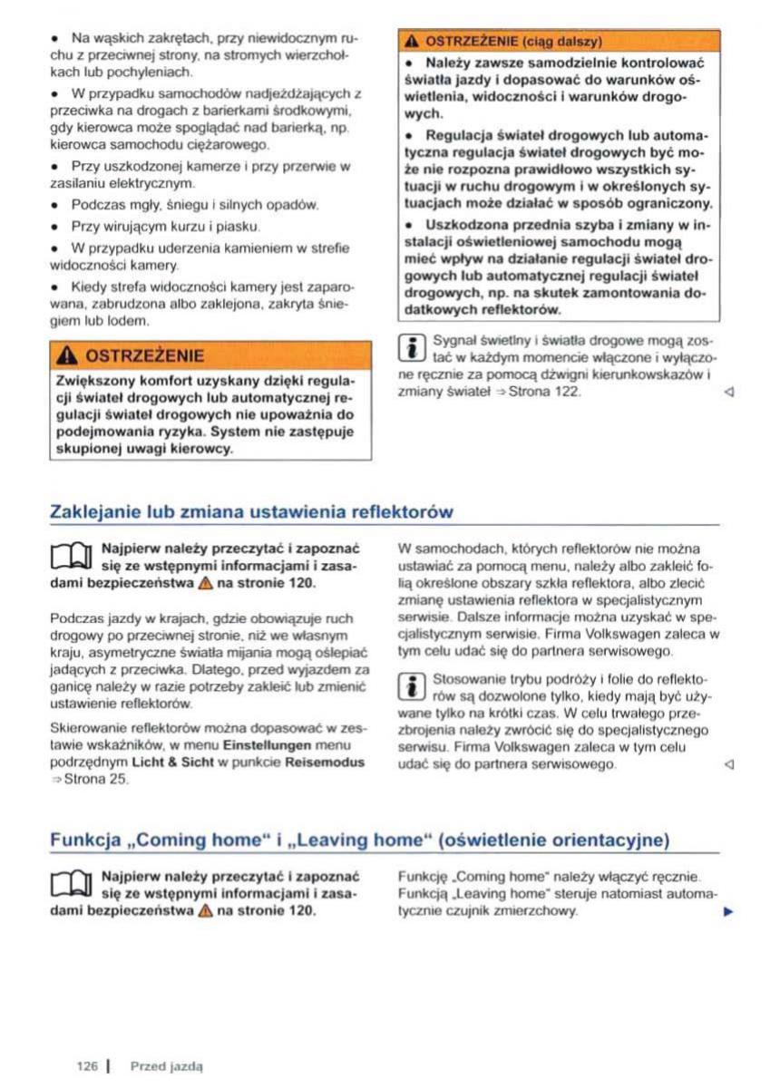 VW Sharan II 2 instrukcja obslugi / page 128