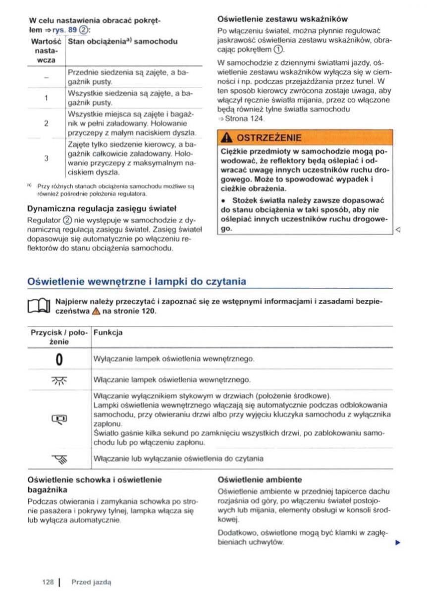 VW Sharan II 2 instrukcja obslugi / page 130