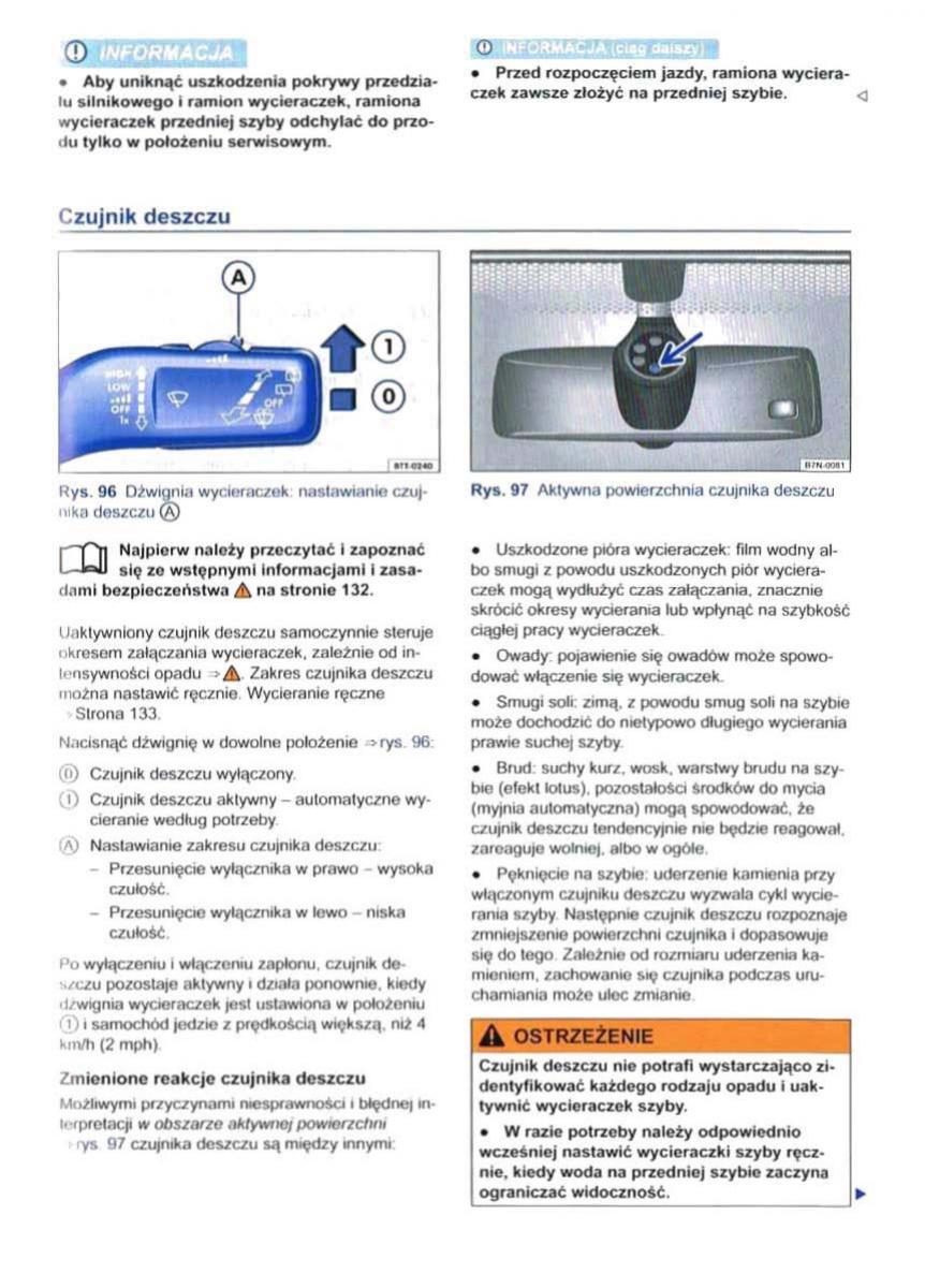 VW Sharan II 2 instrukcja obslugi / page 137