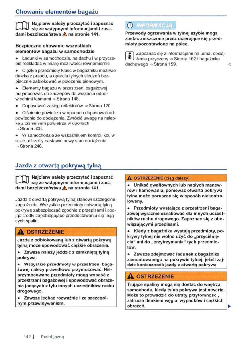 VW Sharan II 2 instrukcja obslugi / page 144