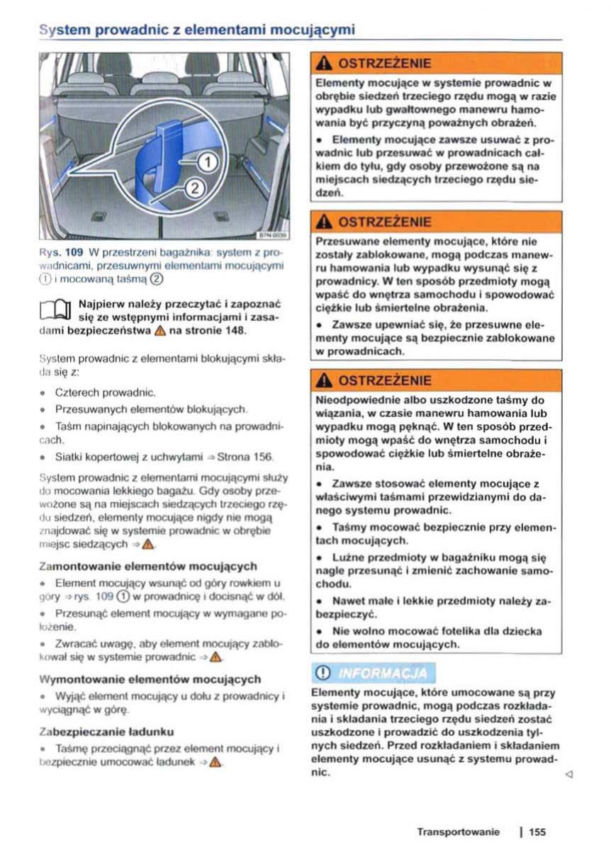 VW Sharan II 2 instrukcja obslugi / page 157