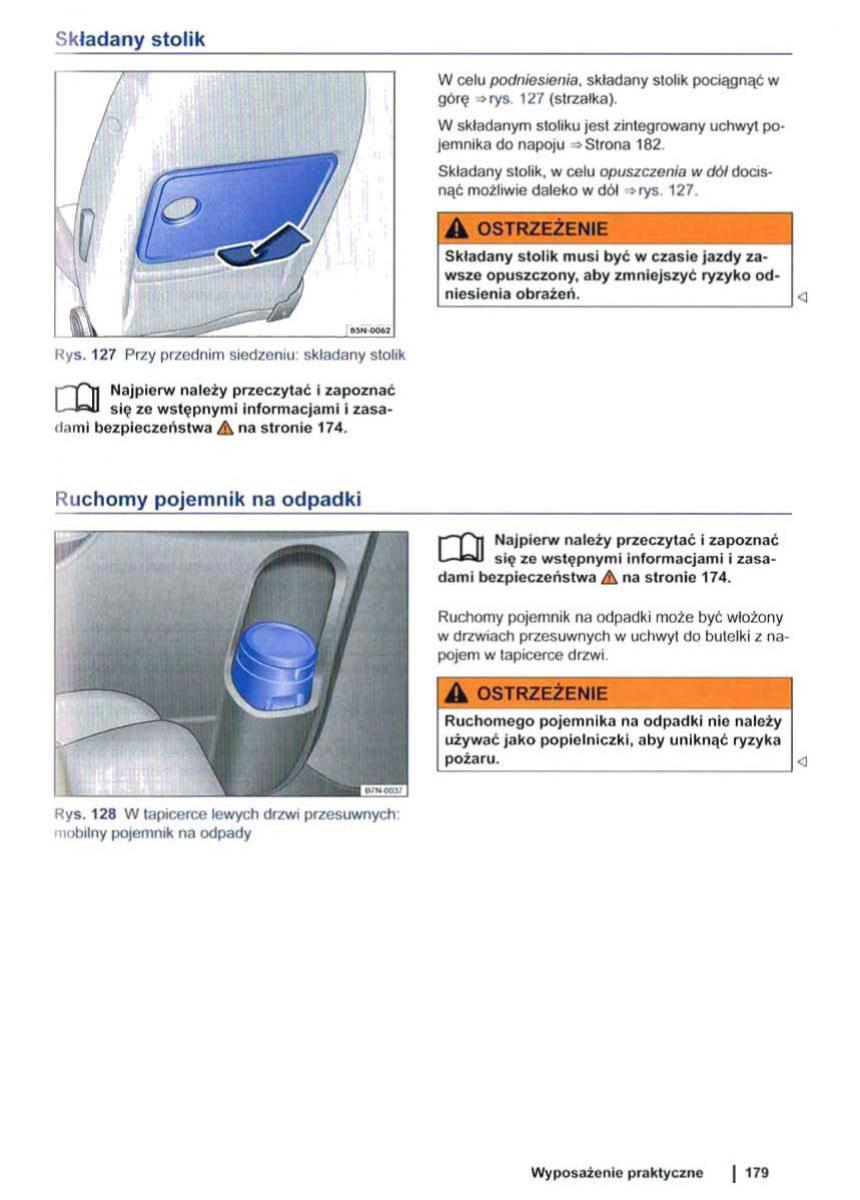 VW Sharan II 2 instrukcja obslugi / page 181