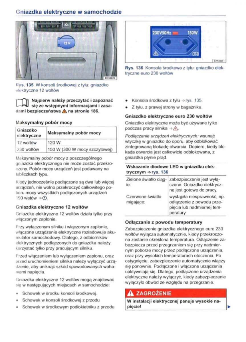 VW Sharan II 2 instrukcja obslugi / page 189