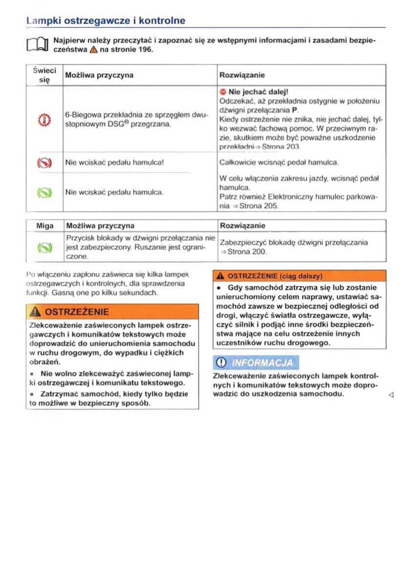 VW Sharan II 2 instrukcja obslugi / page 199