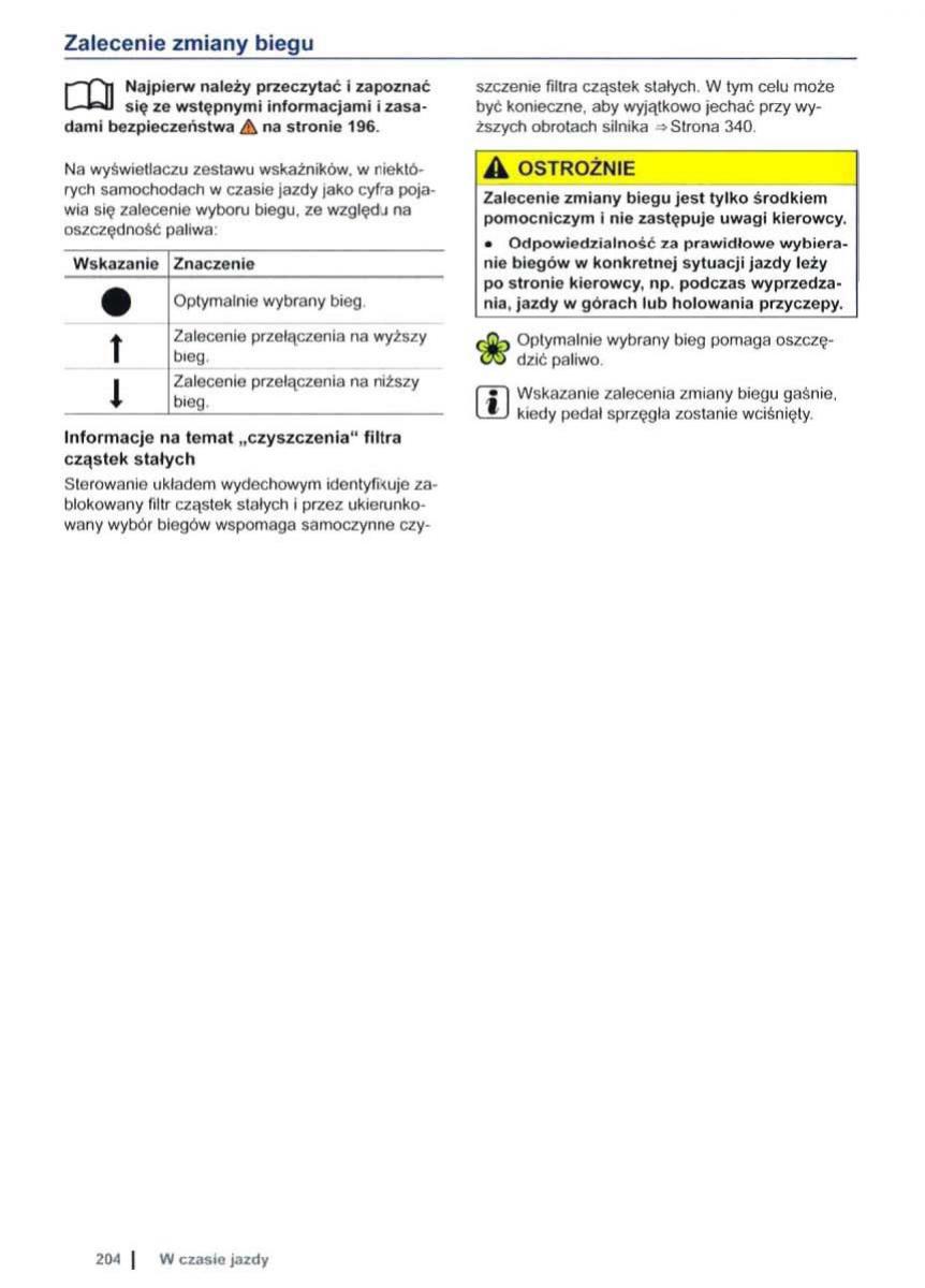 VW Sharan II 2 instrukcja obslugi / page 206