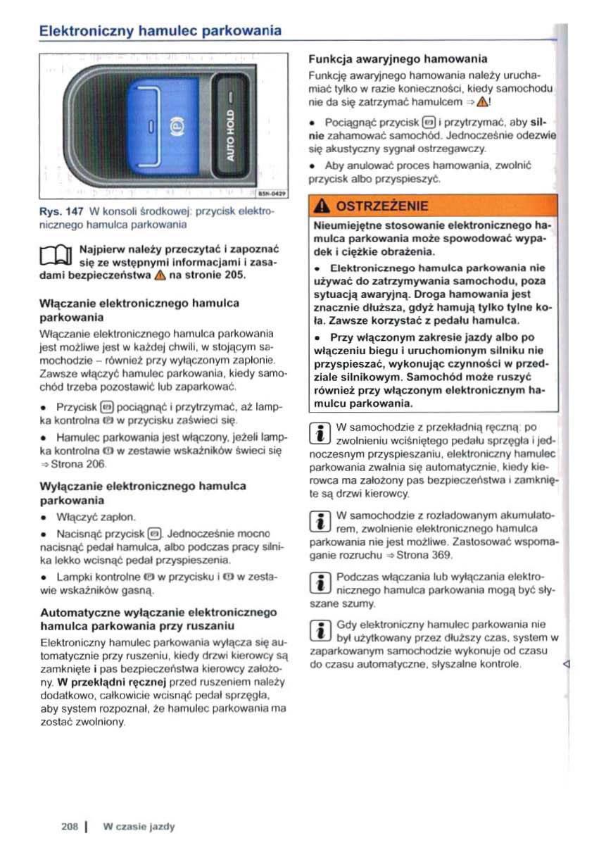 VW Sharan II 2 instrukcja obslugi / page 210