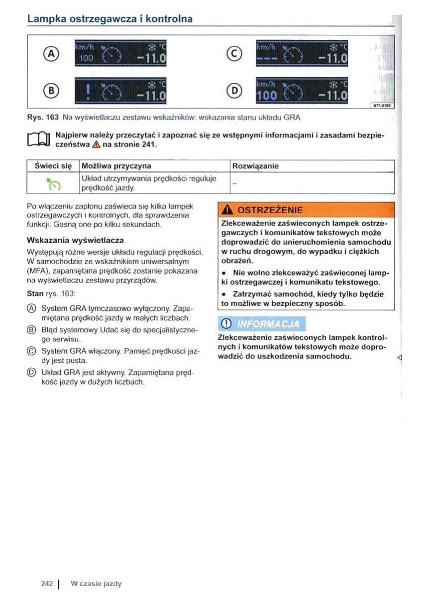 VW Sharan II 2 instrukcja obslugi / page 244