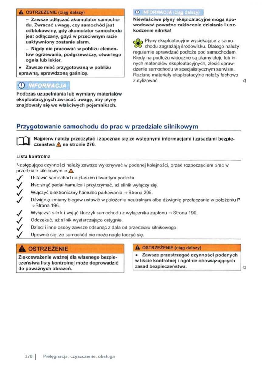 VW Sharan II 2 instrukcja obslugi / page 280