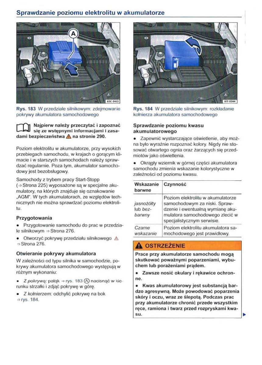 VW Sharan II 2 instrukcja obslugi / page 294