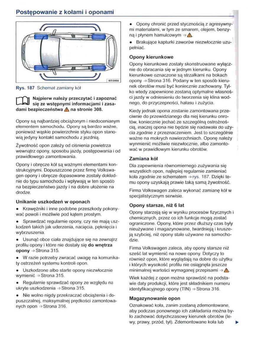 VW Sharan II 2 instrukcja obslugi / page 312