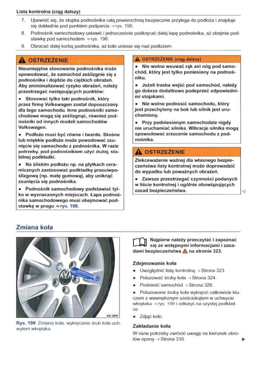 VW Sharan II 2 instrukcja obslugi / page 329