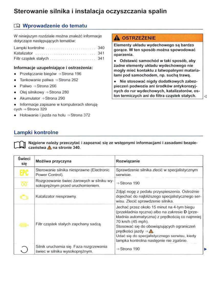 VW Sharan II 2 instrukcja obslugi / page 342