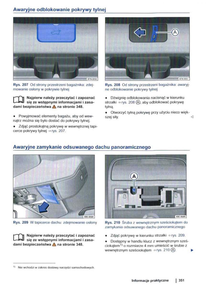 VW Sharan II 2 instrukcja obslugi / page 353