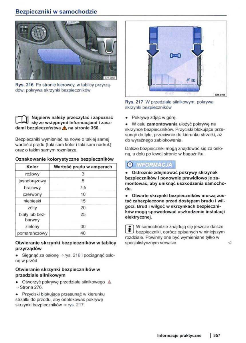 VW Sharan II 2 instrukcja obslugi / page 359