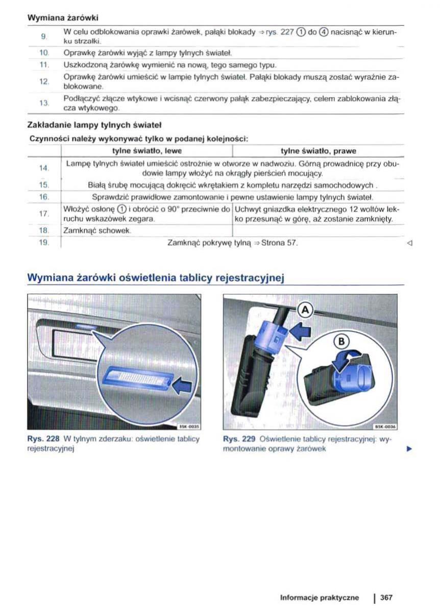 VW Sharan II 2 instrukcja obslugi / page 369