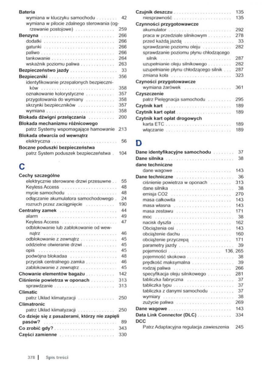 VW Sharan II 2 instrukcja obslugi / page 380