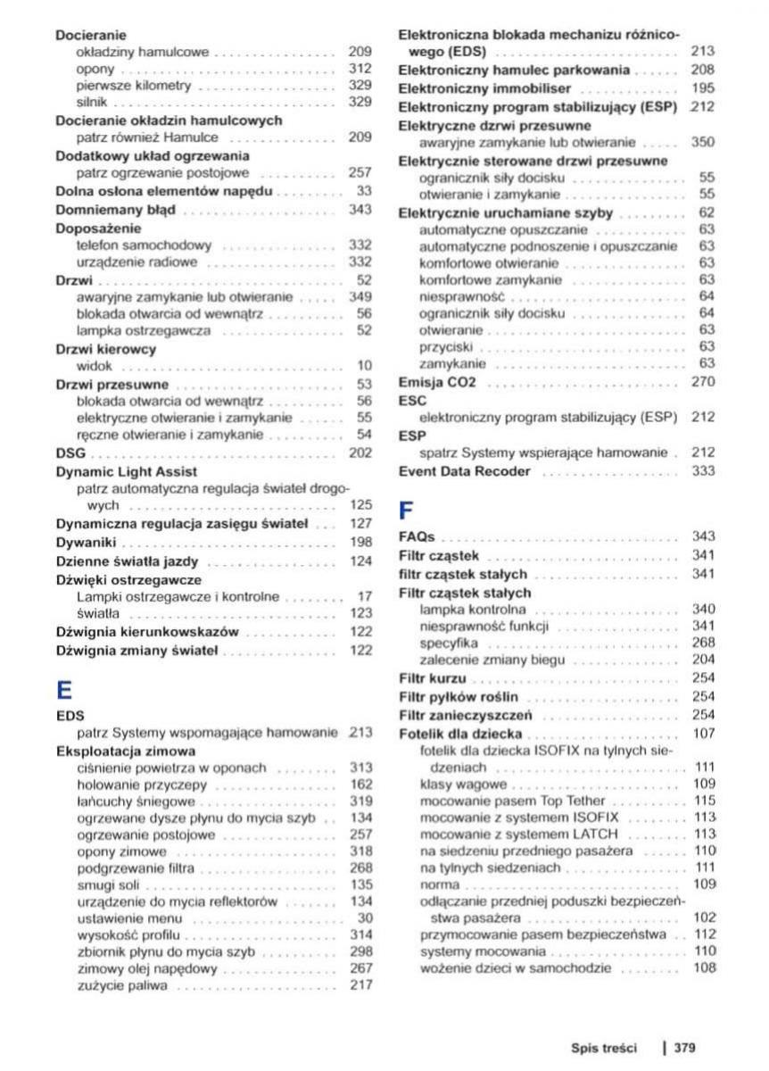 VW Sharan II 2 instrukcja obslugi / page 381