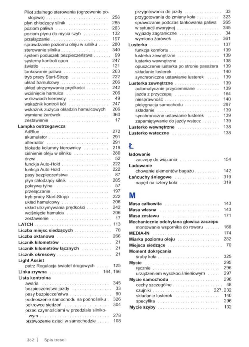 VW Sharan II 2 instrukcja obslugi / page 384