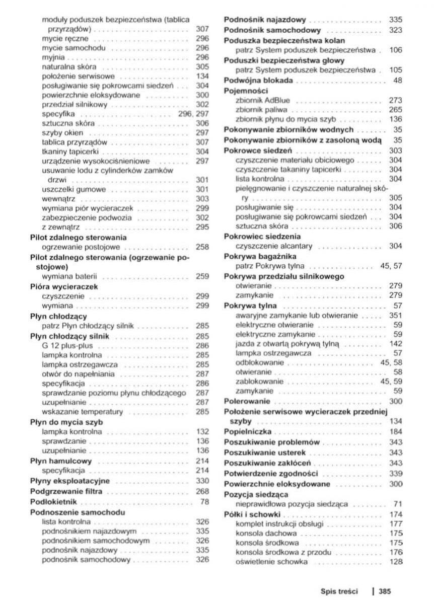 VW Sharan II 2 instrukcja obslugi / page 387