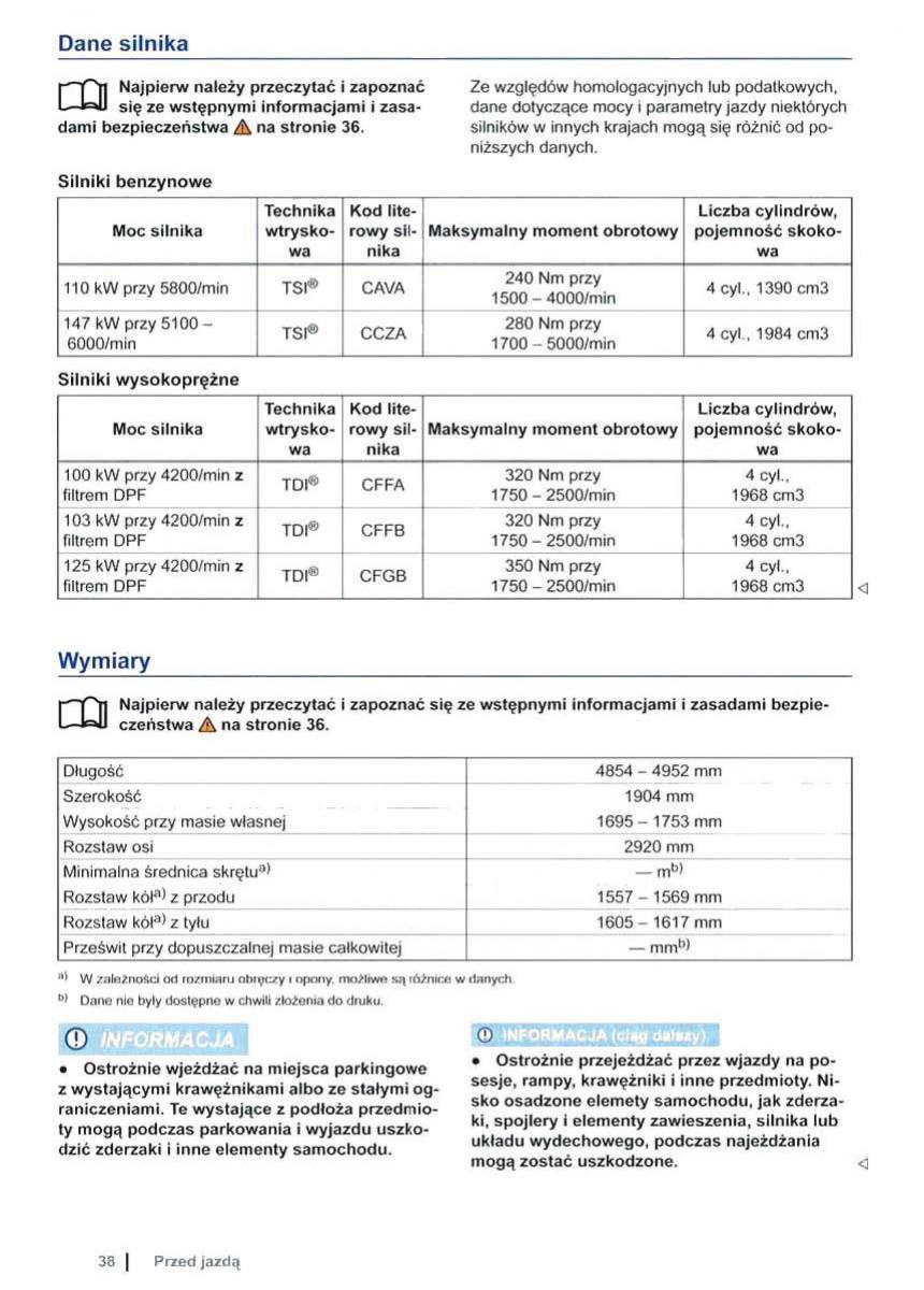 VW Sharan II 2 instrukcja obslugi / page 40