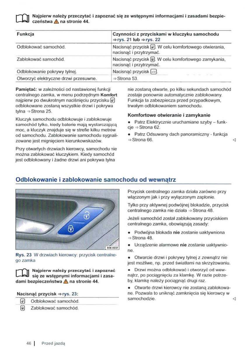 VW Sharan II 2 instrukcja obslugi / page 48