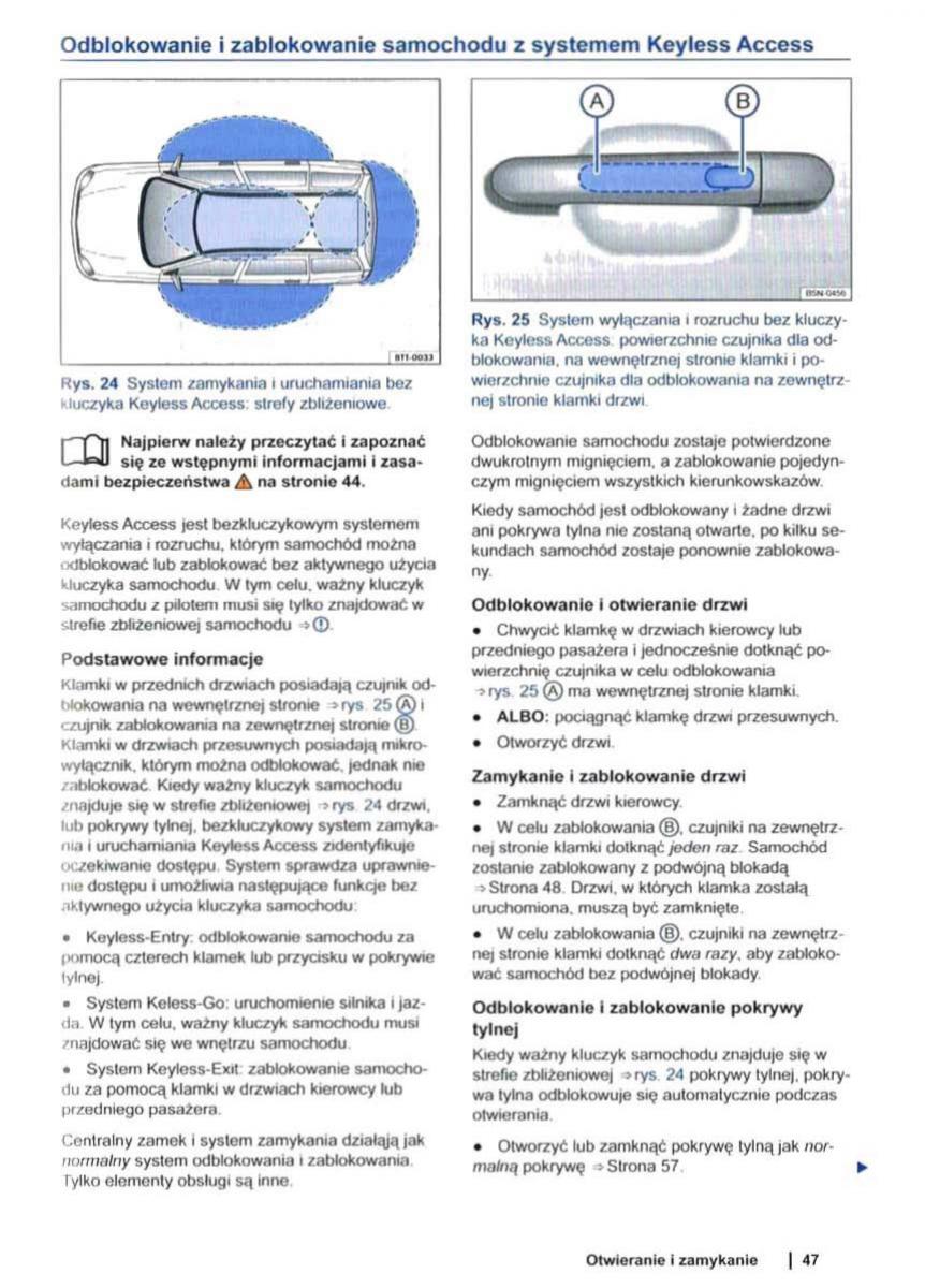 VW Sharan II 2 instrukcja obslugi / page 49