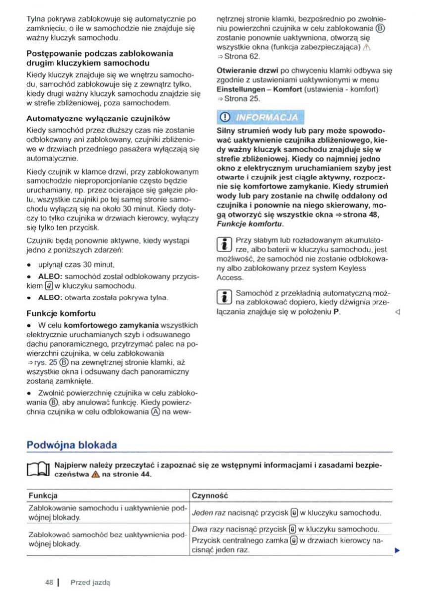 VW Sharan II 2 instrukcja obslugi / page 50