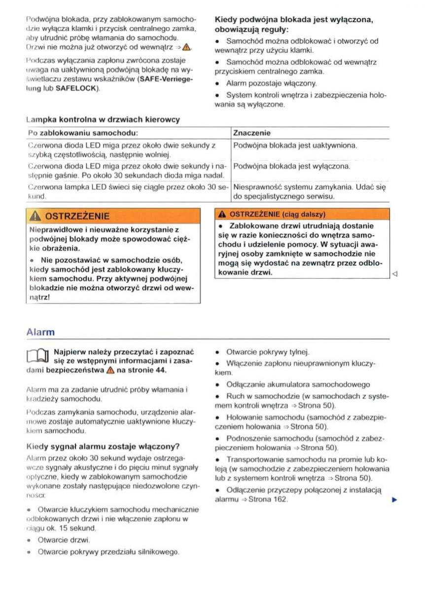 VW Sharan II 2 instrukcja obslugi / page 51