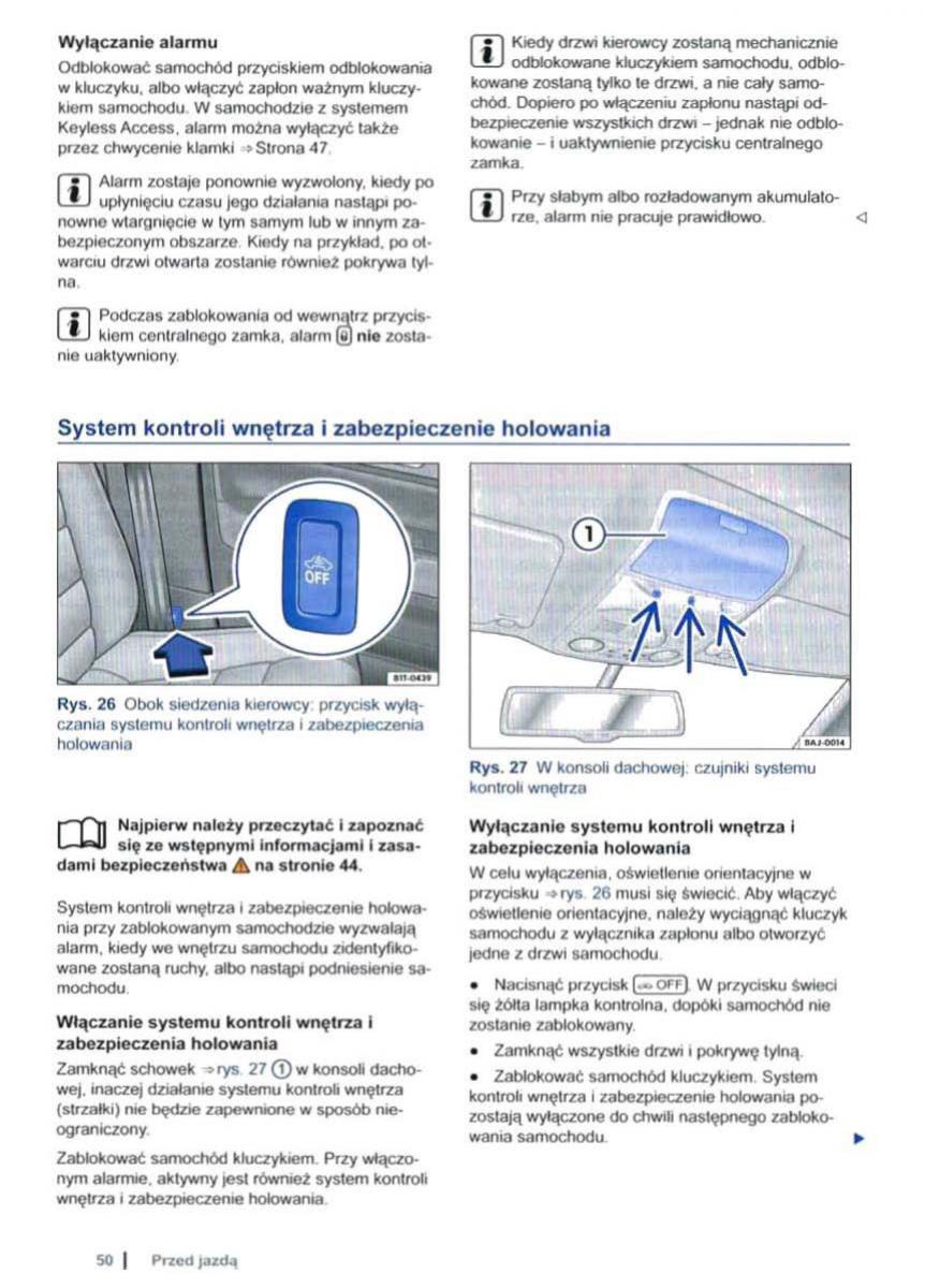 VW Sharan II 2 instrukcja obslugi / page 52