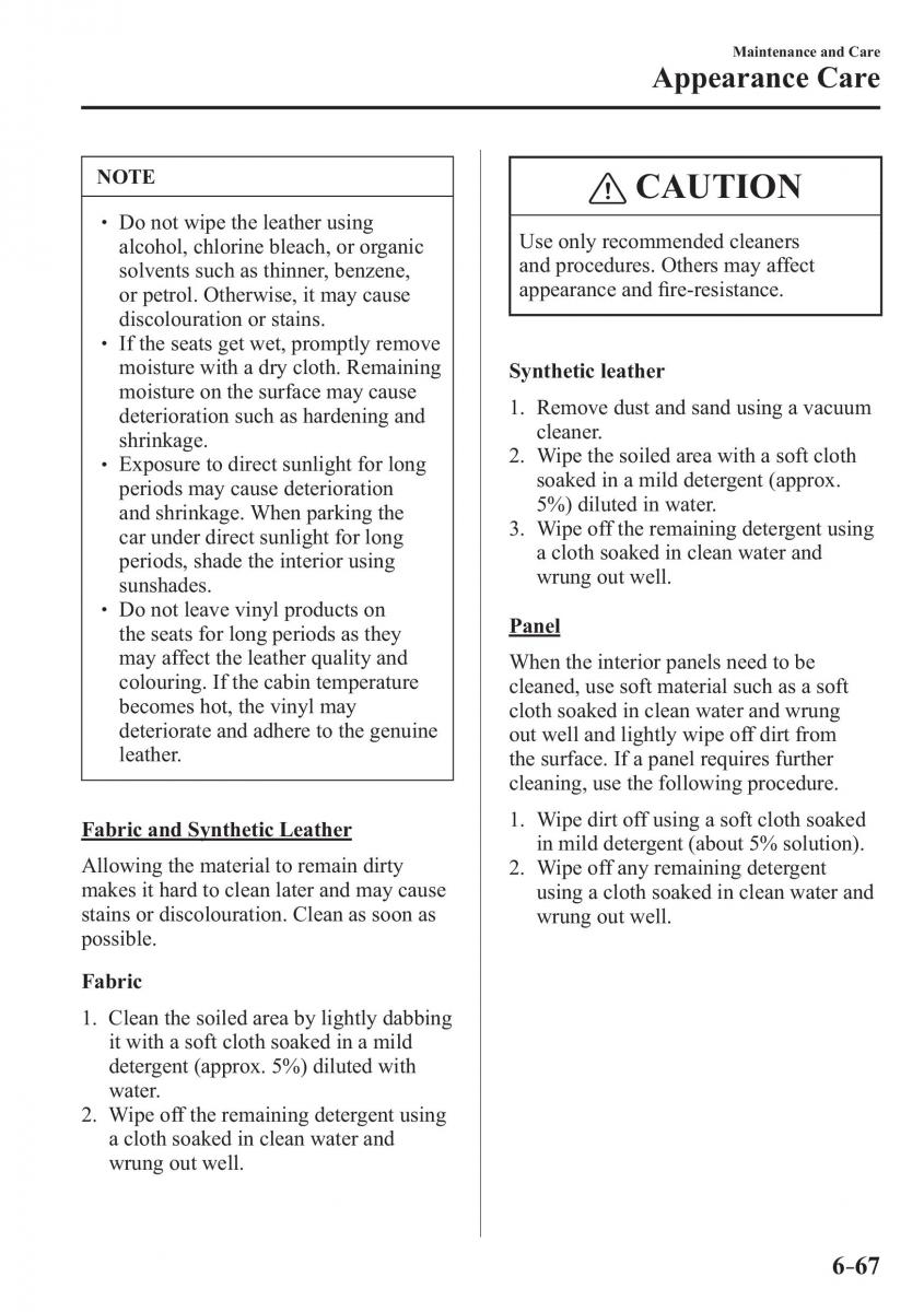 Mazda CX 3 owners manual / page 545