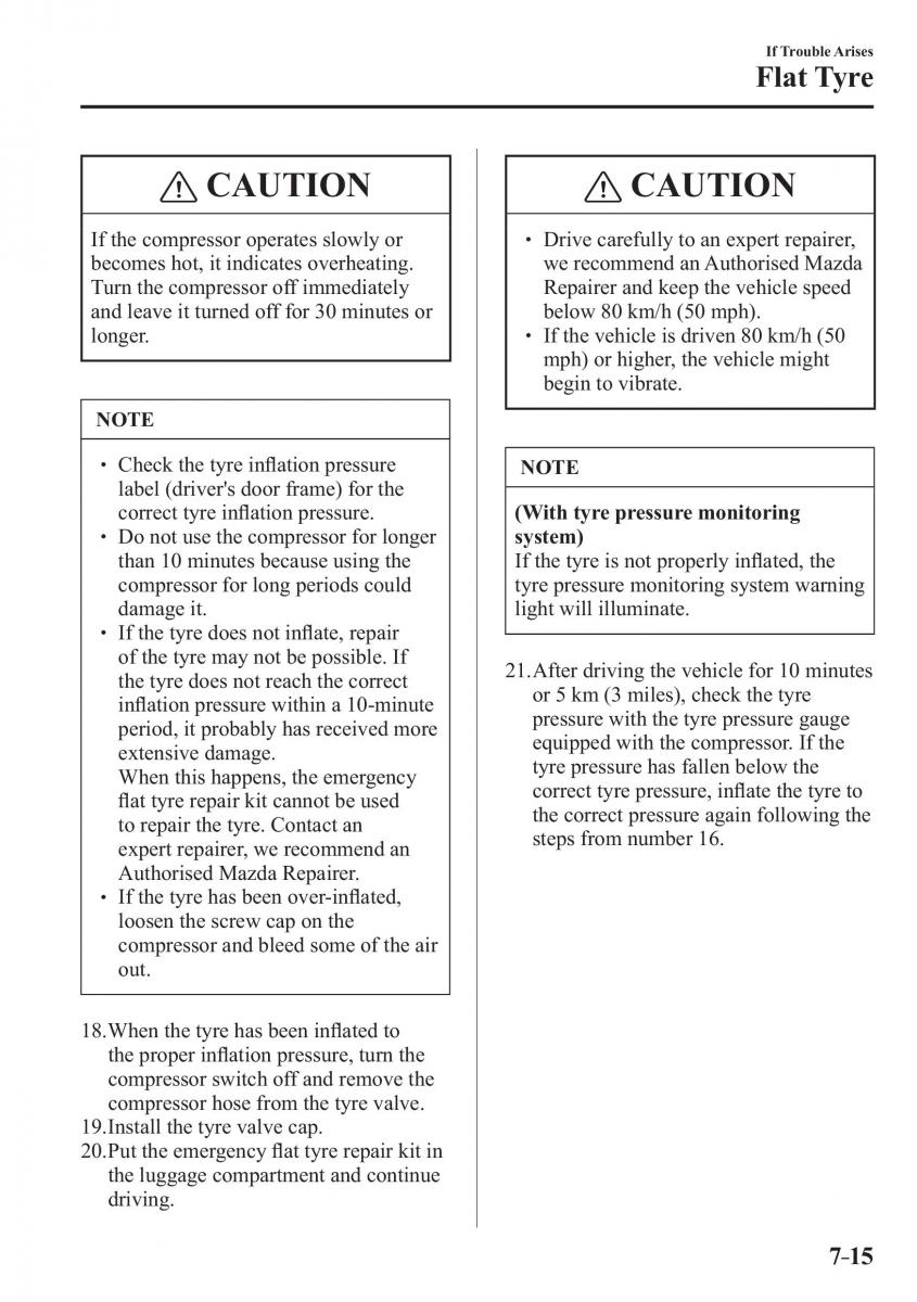 Mazda CX 3 owners manual / page 561