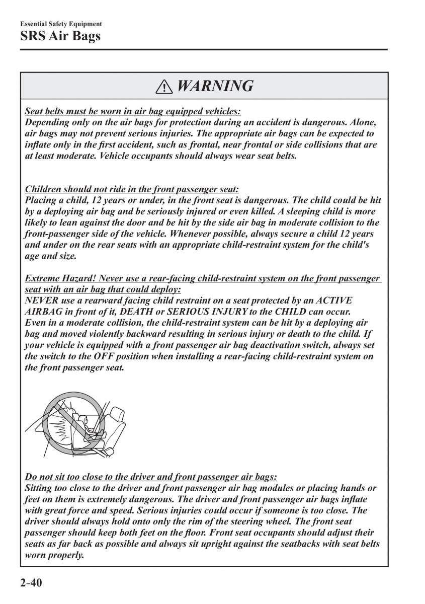 Mazda CX 3 owners manual / page 60